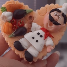 تصویر مگنت یخچالی خمیری مگنت رو یخچالی