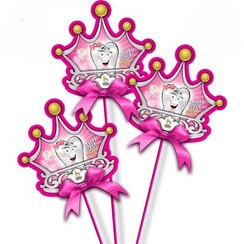 تصویر تاپر تم تولد دندونی صورتی 