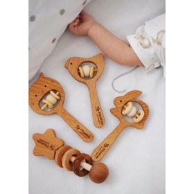 تصویر جغجغه چوبی کودک (فیکا کیدز) 