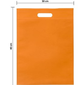 تصویر ساک پارچه ای اسپان نارنجی 40×30 