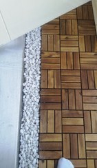 تصویر قلوه سنگ تزئینی سفید 