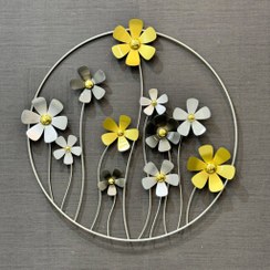 تصویر دیوارکوب گل شقایق فلزی 