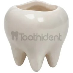 تصویر گلدان سفالی طرح دندان 