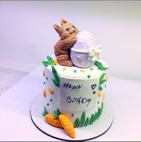 تصویر کیک تولد مدل خرگوش rabbit_cake