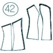 تصویر الگوی دکلته تک سایز 42 