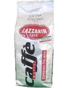 تصویر دانه قهوه متیک اکسترا فوق العاده قوی برند لازارین 1000 گرم Lazzarin Extra strong espresso coffee beans of Lazzarin brand 1000 g