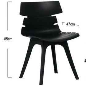 تصویر صندلی چهارپایه ( مرجان پایه پلاستیکی ) M520 بنیزان 