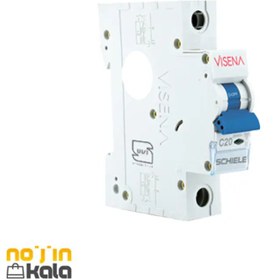 تصویر فیوز مینیاتوری تک پل 20 آمپر ویسنا مدل 6KA Visena 6KA Single-Pole Miniature Circuit Breaker 20 amp