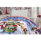 تصویر پتوی نرم سه بعدی سفید یک نفره آمور انگلیش هوم 