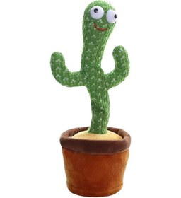 تصویر عروسک کاکتوس رقصنده و سخنگو 8 سانتیمتر برند stem Dancing Talking Toy Cactus Doll 8cm