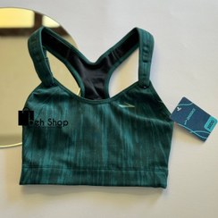 تصویر سوتین بدون کاپ ورزشی بروکسbrooks rebound racer سبز 