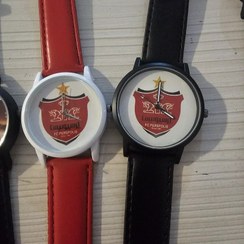تصویر ساعت طرح پرسپولیس (قابل سفارش با عکس پرسپولیسی) 