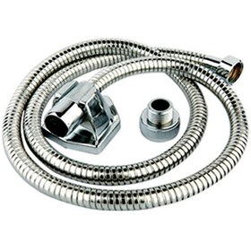 تصویر شلنگ توالت راسان مدل کروم مات 