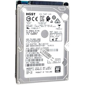 تصویر هارد دیسک اینترنال HGST لپ تاپ 7200دور مدلTS7SAF100 ظرفیت 1 ترابایت 