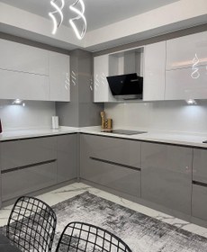 تصویر کابینت مدرن دستگیره مخفی 