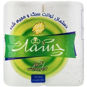 تصویر دستمال توالت 4 لایه چشمک (4 رول) 