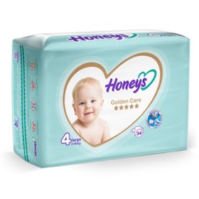 تصویر پوشک بچه هانیز سایز 4 بسته 34 عددی honeys baby diapers size 4 / 34pcs