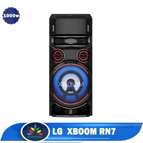 تصویر سیستم صوتی ال جی ایکس بوم خانگی بلوتوث دار LG XBOOM RN7 Bass Blast LG XBOOM RN7 Audio System with Bluetooth and Bass Blast