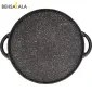 تصویر تابه گریل چدنی نالینو مدل دنیلی درب دار (سایز 34) Nalino Cast-Iron Grill Pan Size 34 Daniele with lid