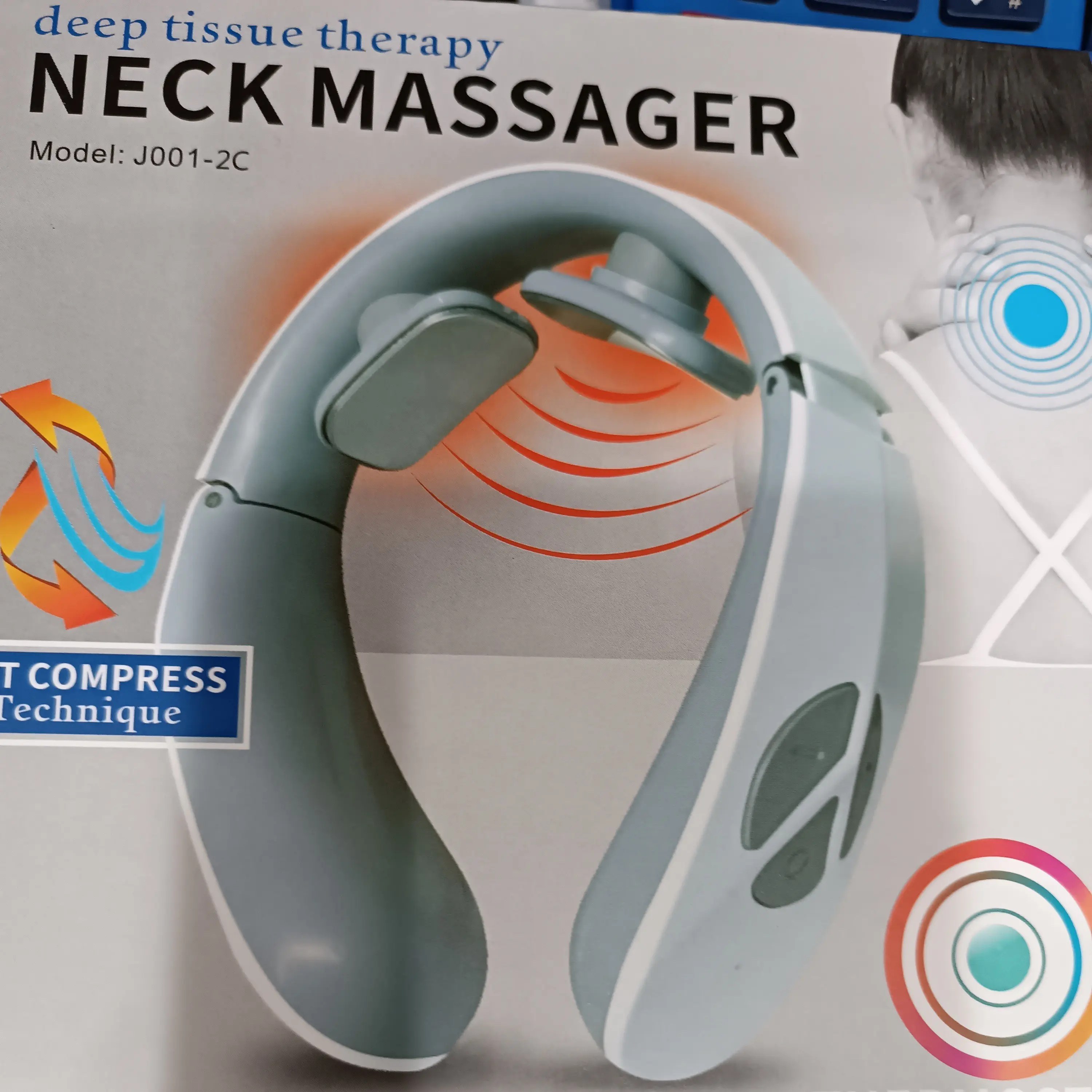 Nekteck LMS-801 Beige Electric Shiatsu Neck And Back Massager With Soothing  Heat