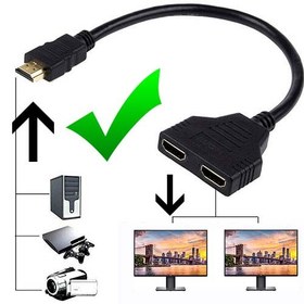 تصویر تبدیل ۱ به ۲ HDMI ا HDMI Converter HDMI Converter