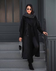 تصویر پالتو مخمل شانل مدل ساحل 