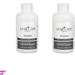 تصویر کرم پلاتینه رنگ مو استار لیدی (Star Lady) مدل Blonde حجم 120 میلی‌ لیتر مجموعه 2 عددی 