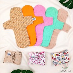 تصویر پد نوار بهداشتی پارچه ای حوله ای سایز چهار ( قاعدگی روزانه) 