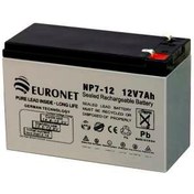 تصویر باتری یو پی اس 12 ولت 7 آمپر ساعت یورونت مدل NP7-12 