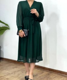 تصویر پیراهن حریر یلدا 