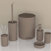 تصویر ست 6 پارچه سرویس بهداشتی روشا کرم سوپرمات هارمونی 