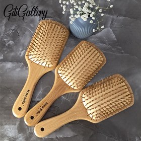 تصویر برس چوبی مستطیلی ساده 