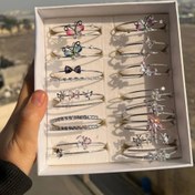 تصویر دستبند بنگل جواهری 