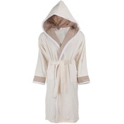 تصویر حوله پالتویی کودک سلین طرح پسفیک کرم-بژ سایز 10-11 