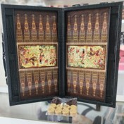 تصویر تخته نرد چرمی قفل دار 