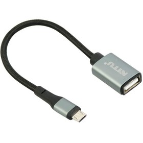 تصویر کابل تبدیل Nitu NT-CN20 OTG USB To MicroUSB Nitu NT-CN20 OTG USB To MicroUSB OTG Adapter