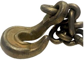 تصویر زنجیر دو سر قلاب فولادی سایز 8 طول 3 8 diameter steel double hook chain