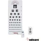 تصویر ای چارت بینایی سنجی تک کاناله 4 متری مدیکر 