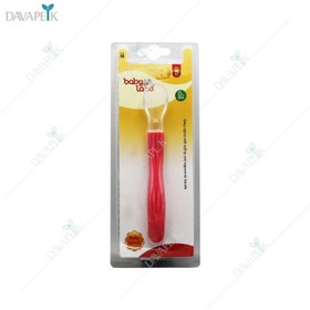 تصویر قاشق غذا خوری سيليكونی بی بی لند - Baby land spoon with soft tip and ergonomic handle 