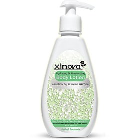 تصویر لوسیون آبرسان و مرطوب کننده بدن مناسب پوست‌ های خشک و معمولی xinova 250ml Xinova Hydrating & Moisturizing Body Lotion For Dry & Normal Skin 250ml