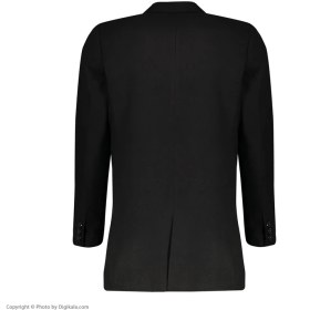 تصویر پالتو مردانه فوتر درجه یک مشکی با دوخت صنعتی و سایزبندی کامل مدل PA80 - پالتوی فوتر مشکی یقه بلیزر مردانه با دوخت صنعتی دقیق، مناسب آقایان خوش‌پوش در روزهای سرد