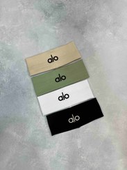 تصویر هدبند کبریتی طرح alo - کرم 