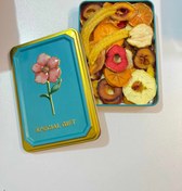 تصویر ظرف فلزی میوه خشک کادویی - ظرف فلزی کوچک آبی 