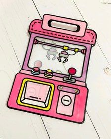 تصویر زیپ کیپ فانتزی مدل کیف دستی - ابی زرد 