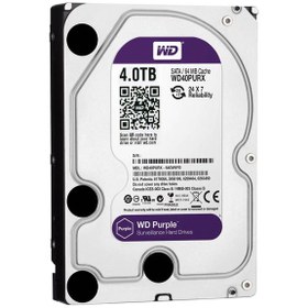 تصویر هارد اصلی وسترن بنفش 4T چهار ترابایت Original western purple 4T four terabyte hard drive