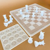 تصویر قالب شطرنج و مهره 