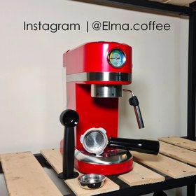 تصویر اسپرسوساز خانگی یونیک لایف مدل em313 رنگ قرمز Coffee machine unique life