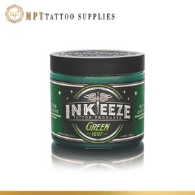 تصویر کرم حین کار اینکییز سبز Green Inkeeze Tattoo cream