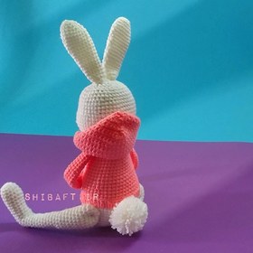 تصویر عروسک بافتنی خرگوش مدل لوکرس کد 53 
