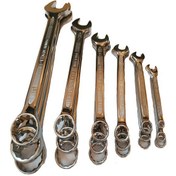 تصویر ست آچار یکسر تخت و رینگی توسن مدل TI101-S25 